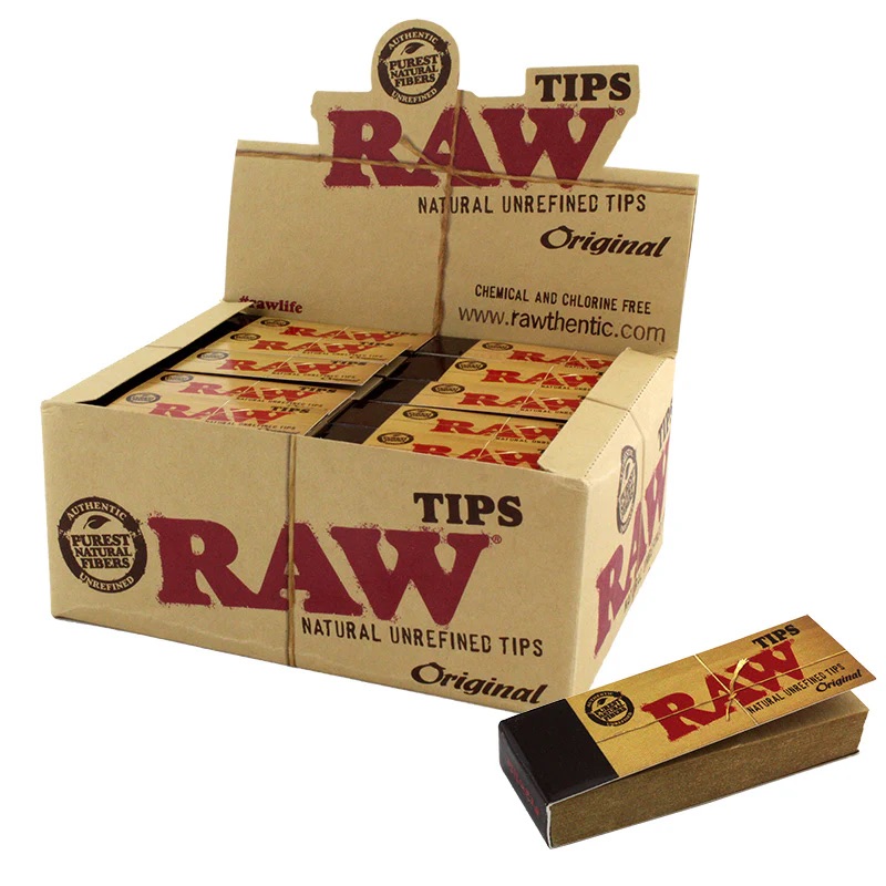 RAW Original Tips - 50 Booklets per Display Box