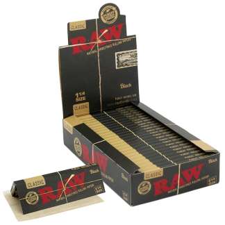 RAW Classic Black 1¼ Rolling Papers - 24 Pack Display