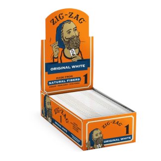 Zig-Zag Original Single Wide Rolling Papers - 100 Papers per Booklet - 24 Pack Display