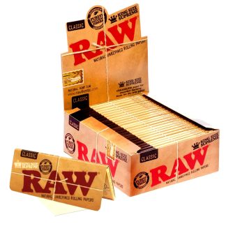 RAW Classic King Size Supreme Rolling Papers - 40 Sheets per Pack - 24 Pack Display
